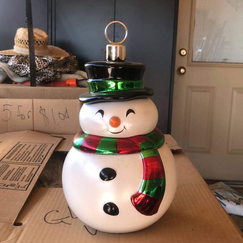 Snowman Cookie Jar